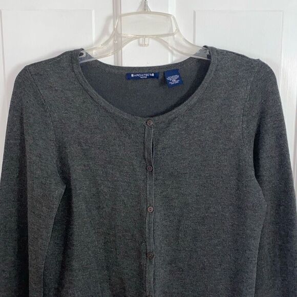 Architect charcoal cardigan sweater size PM - Picture 2 of 8
